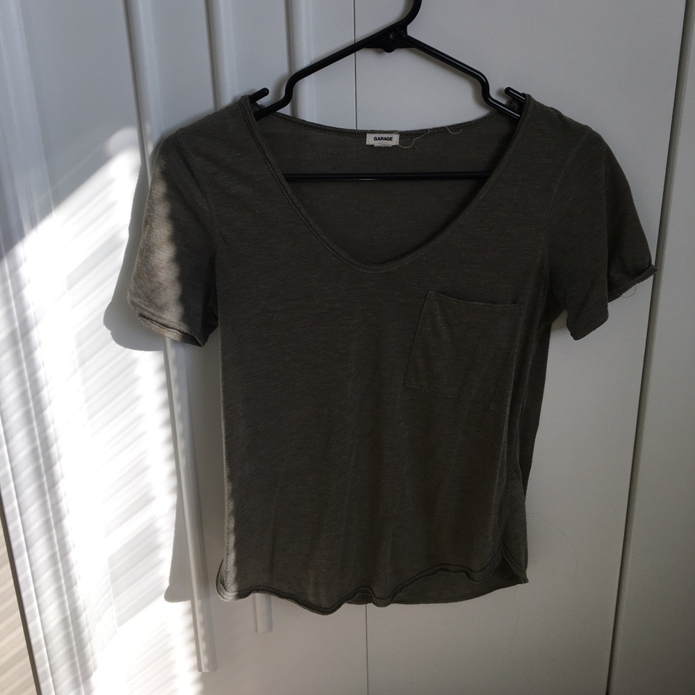 3/$25 olive green tee